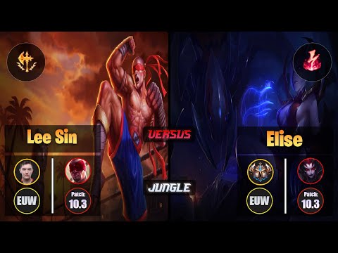 Selfmade LEE SIN (Jungle) [Conqueror] VS ELISE - Challenger EUW Patch 10.3