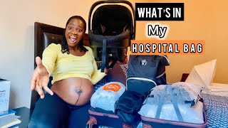 What’s in My Hospital Bag for Baby #3 @38weeks+ Pregnant