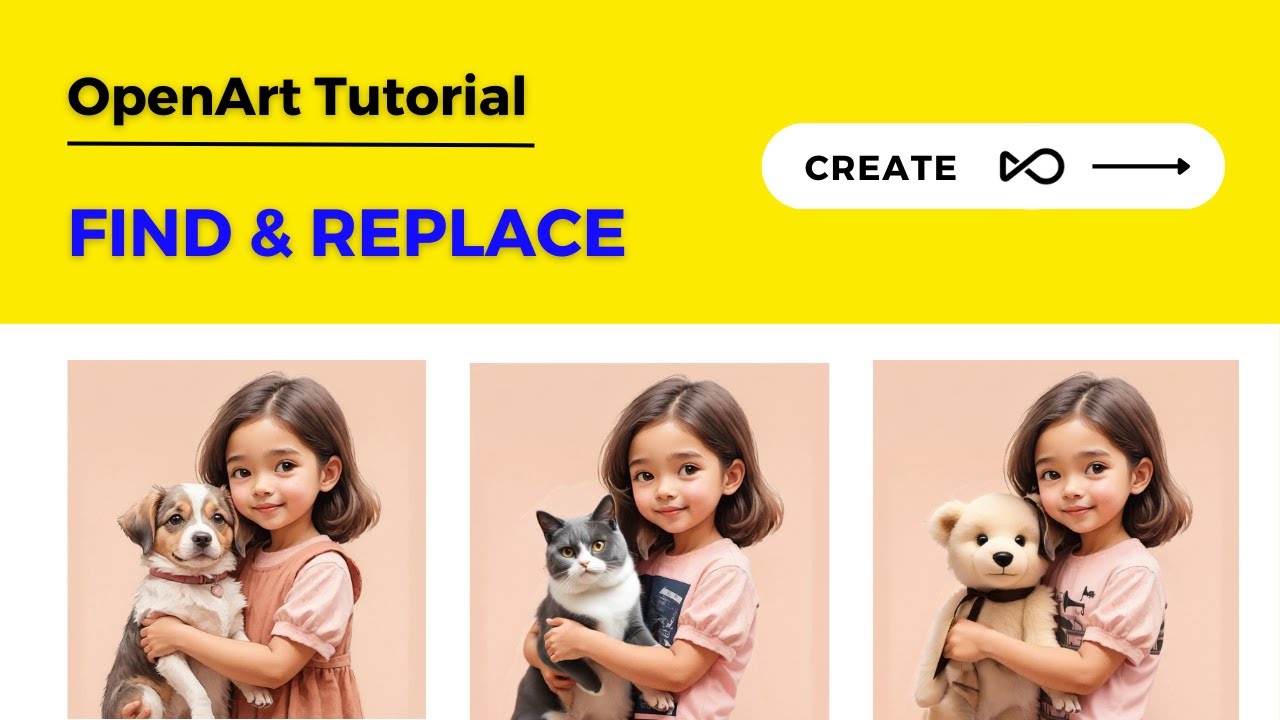 OpenArt Tutorial - AI Find & Replace by typing in plain English