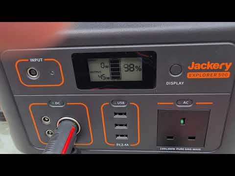 Jackery Explorer 500 running Chinese diesel heater