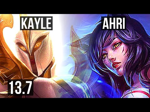 KAYLE vs AHRI (MID) | Godlike, 300+ games, 9/3/6 | KR Master | 13.7
