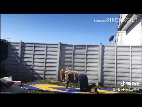 Flickflack auf dem Boden Überwindung 😀