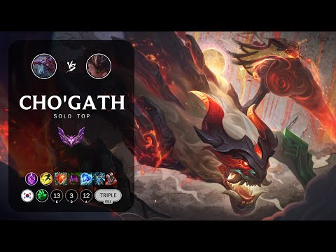 Cho'Gath Top vs Malphite - KR Master Patch 13.21