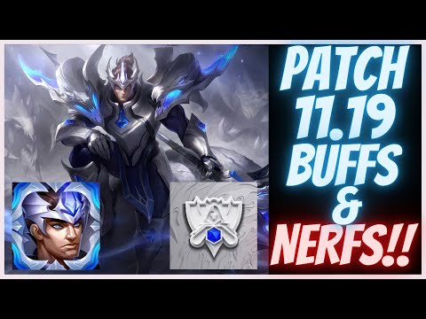WORLDS PATCH 11.19 NEW BALANCE CHANGES!!!| League of Legends