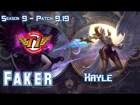 SKT T1 Faker KAYLE vs CAMILLE Mid - Patch 9.19 KR Ranked