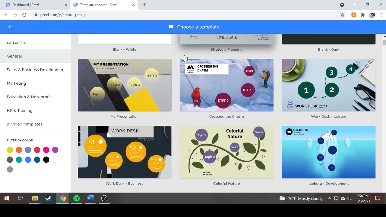 How to Start Prezi Present Project