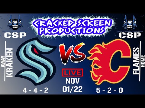 NHL 🔴ALL GAMES LIVE🔴 Seattle Kraken at  Calgary Flames Nov/01/22 Full Game Reaction