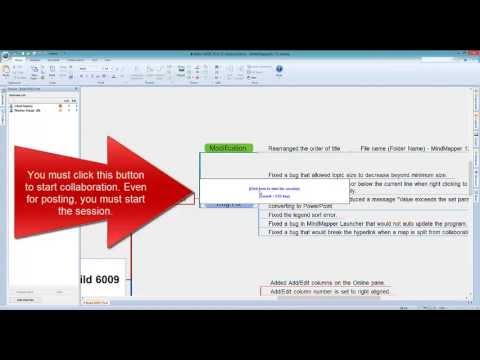 Posting MindMapper 12 Arena Map Online