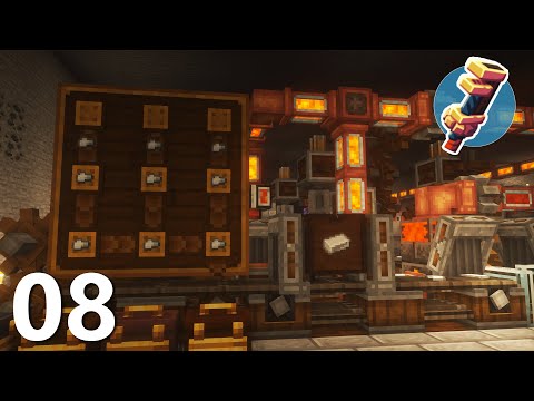 Create Above & Beyond: Ep8 Zinc Machines & Crushing Wheels! Modded Minecraft