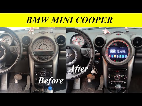 Installation: BMW MINI COOPER 2006-2013 Installed Car Radio With Carplay And DSP