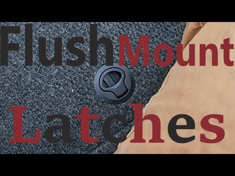 Flush slam latches. Full install. Very durable. I love them! DIY