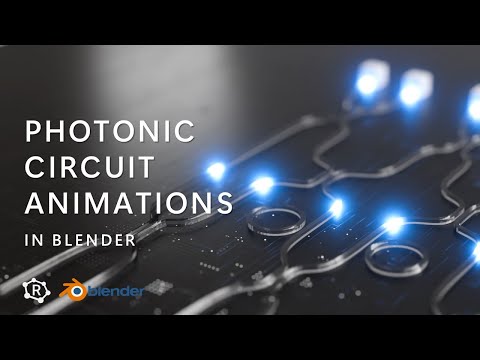 Photonic integrated circuit animations in Blender