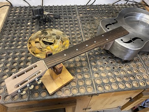 Building a steel Resonator guitar | National Style | EP 9 | Fun and games til someone breaks a neck
