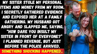 My husband slapped me when I exposed my SIL at a family gathering for stealing my money, but then...