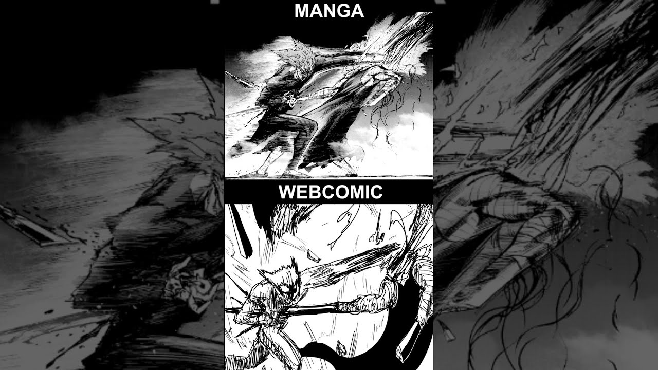 One Punch Man - Webcomic VS Manga - Comparativa