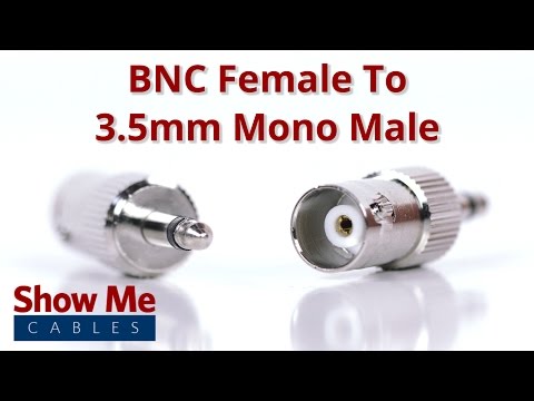 BNC Female To 3.5mm Mono Male Adapter #912