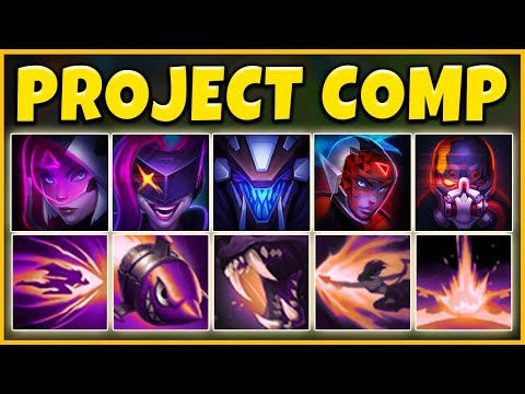 PROJECT TEAM COMP 2019 (FIVE NEW SKINS) 5V5 PROJECT SKINS - League of Legends