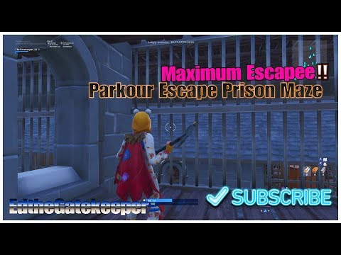maximum escapee parkour escape maze prison fortnite creative code in video - escape the prison fortnite code lachlan