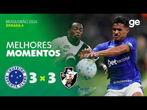Gols e lances de Cruzeiro x Vasco da Gama