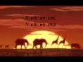 Le Roi Lion 2 - Il vit en toi - Paroles 