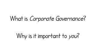 What is Corporate Governance?