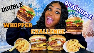 Download lagu Double Quadruple Bacon and Cheese Whopper Challenge mp3