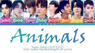 Super Junior (슈퍼주니어) – Animals (Color Coded Lyrics/Han/Rom/Eng/Pt-Br)