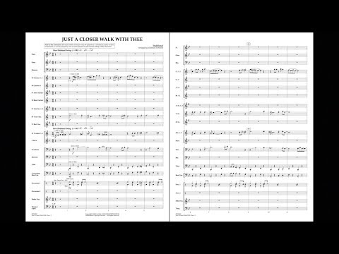 Just a Closer Walk with Thee arranged by Johnnie Vinson