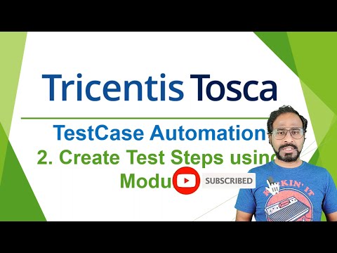 TRICENTIS Tosca 16.0 - Lesson 09 | Test Case Automation | Create Test Steps using Modules |