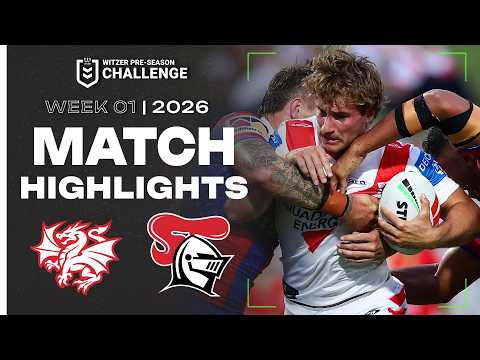 2026 Witzer Pre-season Challenge | Dragons v Knights | Match Highlights | Week 1