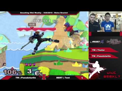 [Smashing Illini Weekly 9/25/15] TW | Pseudoturtle (Ganondorf) vs. 7ent (Falco) Winners Finals