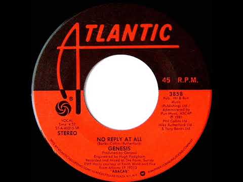 1981 HITS ARCHIVE: No Reply At All - Genesis (stereo 45)