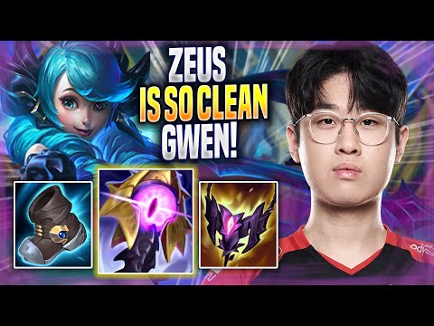 ZEUS IS SO CLEAN WITH GWEN! - T1 Zeus Plays Gwen TOP vs Renekton! | Season 2022