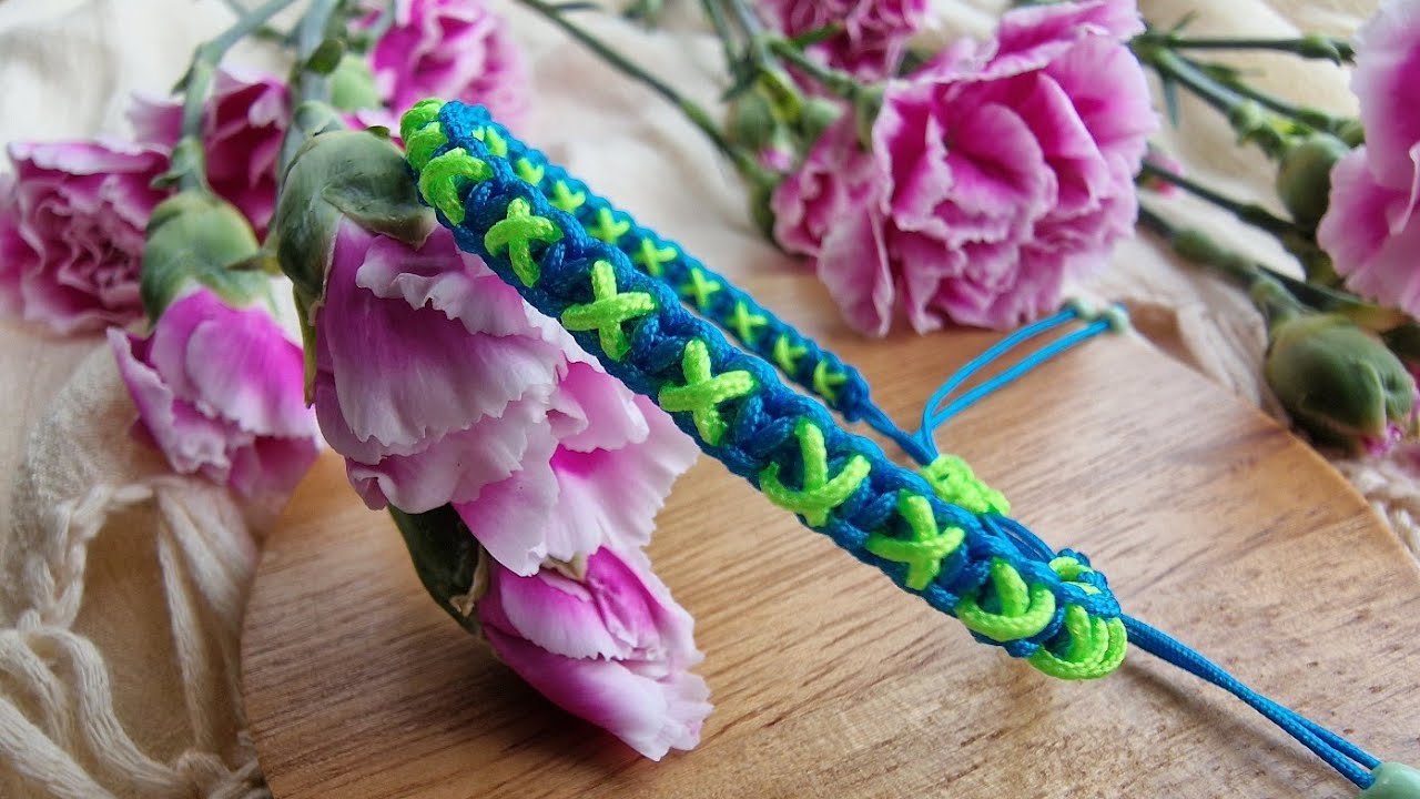 Bracelet idea: tutorial satisfying and relaxing ASMR video for beginners