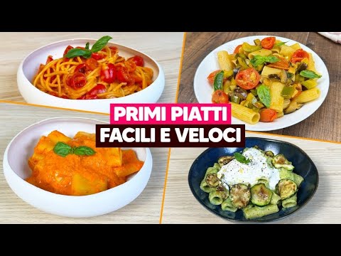 4 ricette di pasta VELOCI e GUSTOSE: primi piatti pronti in 15 minuti! 🍝