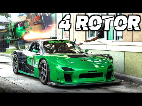 4 Rotor RX7 SCREAMS 11,000RPM "Street Legal Mazda 787B" (CRAZIEST SOUNDING CAR WE'VE EVER FILMED!)