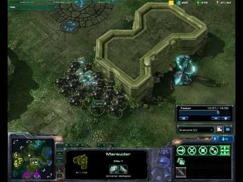 StarCraft 2 Beta: 2on2 (PT - PZ) on Lost Temple - Part 2/2