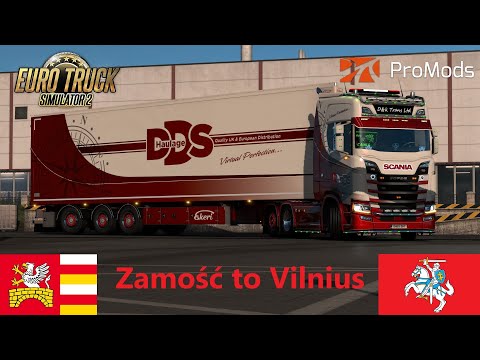 ETS2 1.38 | ProMod 2.50 | Zamość to Vilnius | with (No Commentary)