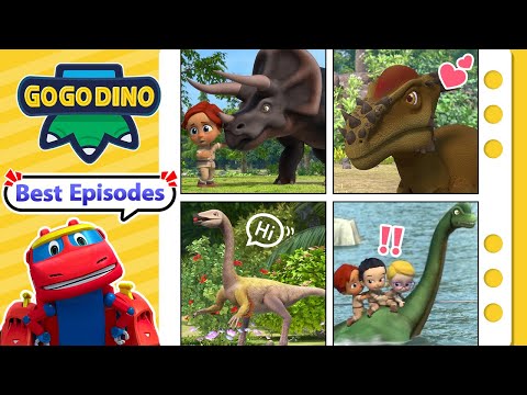 Best Herbivorous Dinosaurs #2 | GOGODINO Best Episodes | Dinosaurs for Kids | Toys | Cartoon | Robot