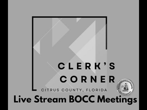 Clerk's Corner - Live Streaming BOCC Meetings