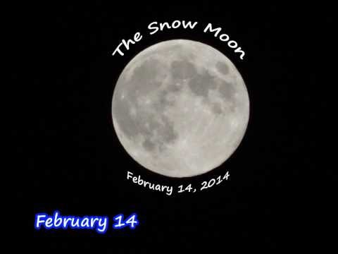 Full moon calendar, 2014