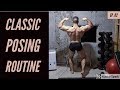 X To Shredz Ep. 02 | 10 WEEKS OUT - CLASSIC POSING ROUTINE