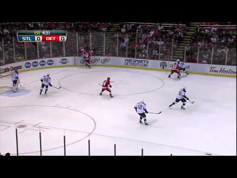 Cory Emmerton drills Ian Cole