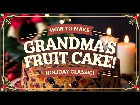 ✅ How to Make Grandma’s Fruit Cake🍴A Holiday Classic You’ll Love!