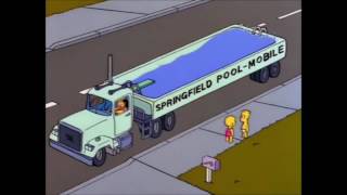 The Simpsons get a pool