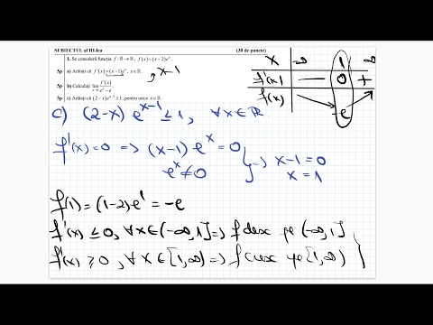 Bacalaureat 2021 - Tehnologic - Testul 7 - Teste antrenament - Clasa a 12-a