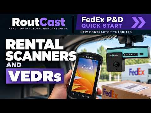 How Do You Get Rental Scanners and VEDRs? — RoutCast contractor tutorial