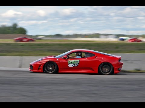 Veilside Ferrari F430 attacks Castrol Raceway