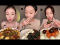 Century Eggs Soft Boiled Eggs ASMR Mukbang Spicy Sauce No Talking Eating Sounds