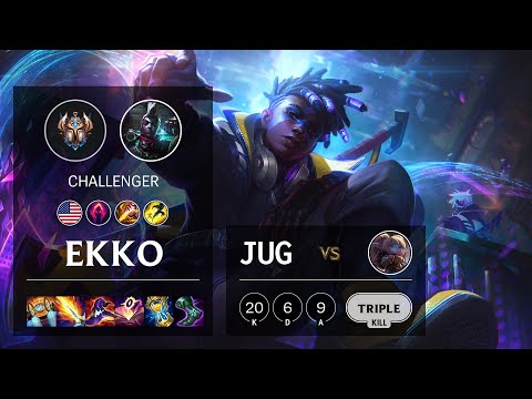Ekko Jungle vs Poppy - NA Challenger Patch 11.8